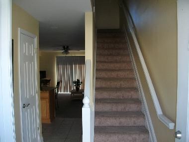 entrance to the condo with stairs to the bedroom