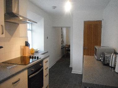 the kitchen