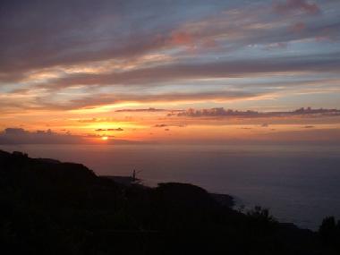 Sunset seen from the terrace