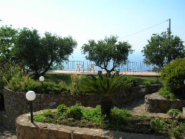 Terrace with ocean view