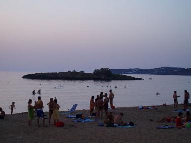 Sunrise at the beach of Kalathas
