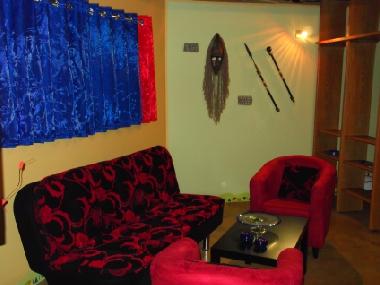 Room to relax in the living area with additional sleeper couch