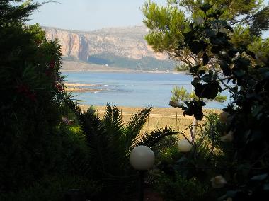 sea view from the garden