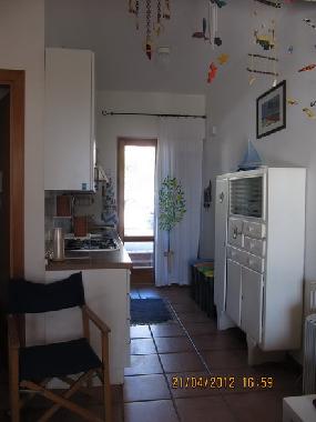 kitchen from dining area
