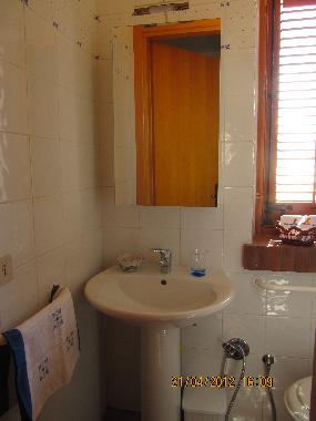 toilet with window sea view