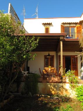 view of the house from garden