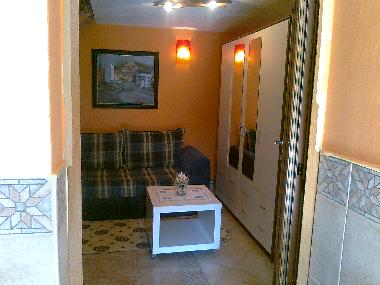 the wiev on the living area from the gym. place