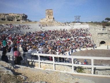 greek theater: during classical performances