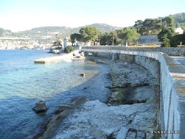 in front of the house