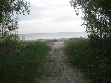 Exit to the beach