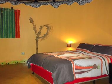african bedroom with queensize-double-bed