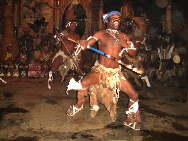 Zuludance in Shakaland, a museum village