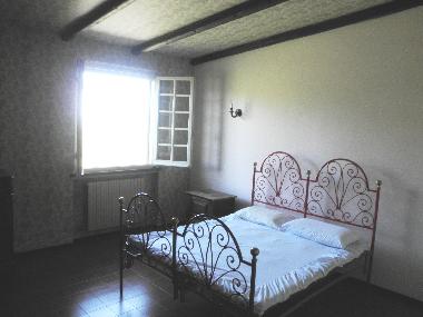 north-facing master bedroom with sea views