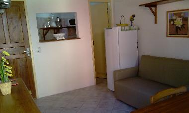Flat 2 living room and kitchen