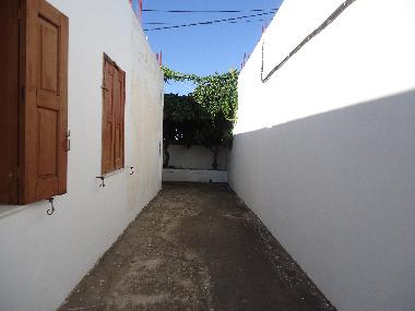 The passageway to the back of the house