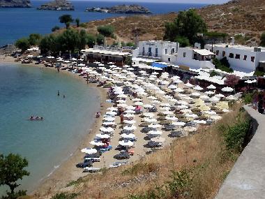 One of the beaches at Lindos bay