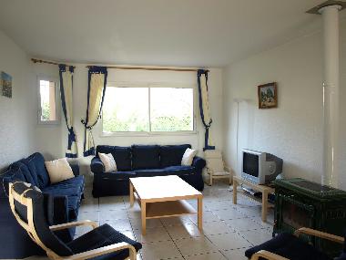 The lounge area with comfortable sofas