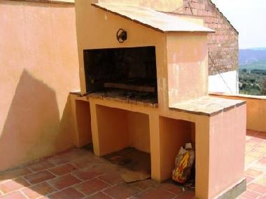 barbecue on the terrace of the comunal room