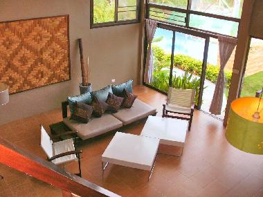 living room seen from the mezzanine