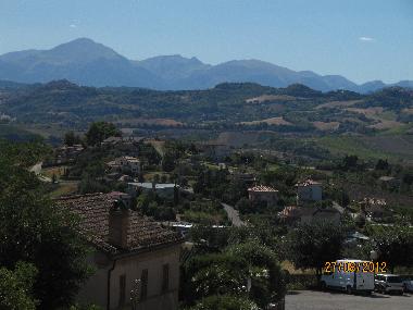 From Cossignano view to Sibillini Nationalpark