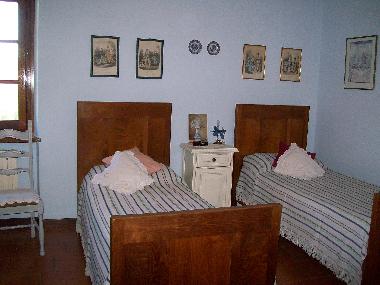 The twin bedded room