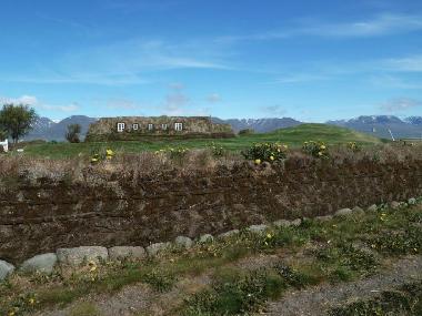 Rear of Glaumbaer Turf Farmhouse Museum
