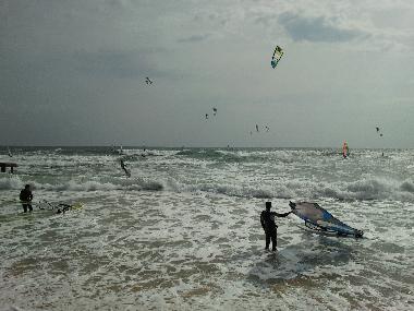 Su Giudeu beach in winter