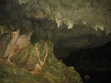 Inside the caves at Los Haitices