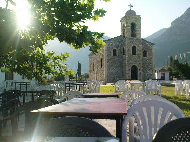 The All Saints Church on the central sqaure of the village.