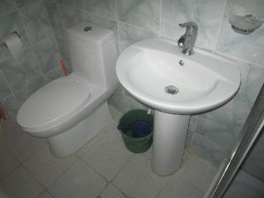 Toilet and washbasin