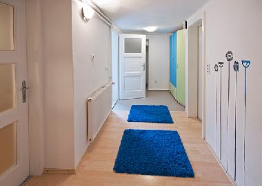 Walk into the apartment