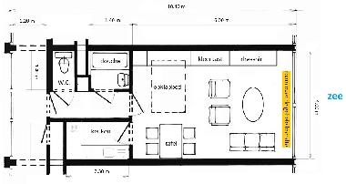 plan of the apartment