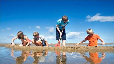 sea and beach are perfect for children