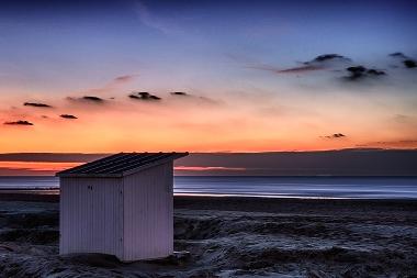 sunset on the beach