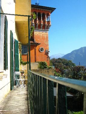 Balcony view towards Villa Camanni