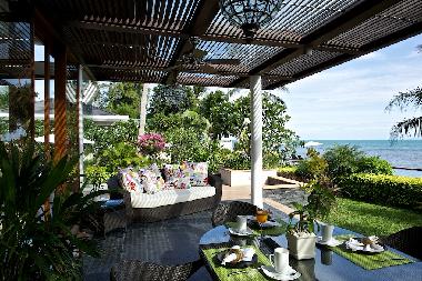 Terrace at beachfront