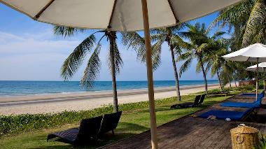 Sundeck by the beach.