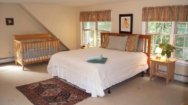 Upstairs bedroom with crib