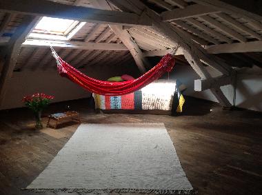 Mansard with double bed