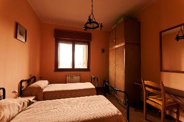 Blue room with two single bed