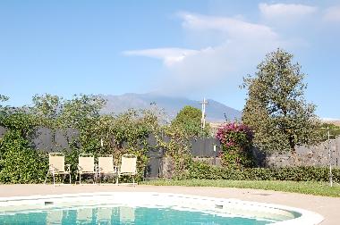swimming pool with etna view