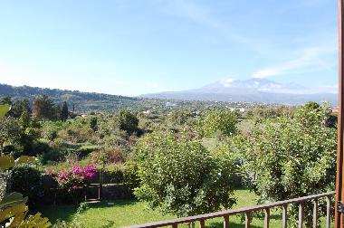 etna view from the apartment