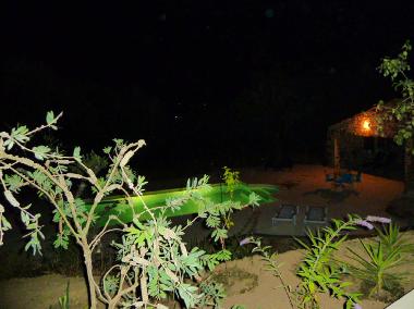 pool at night