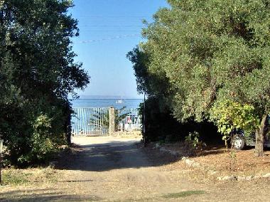 View of the sea from the property gate
