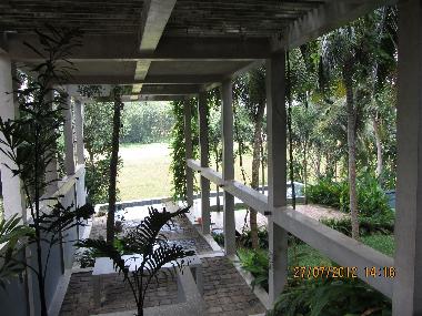 View of terrace from verandah