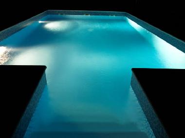 Swimming pool by night