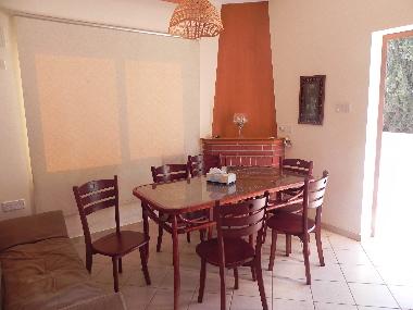 dining table in the kitchen