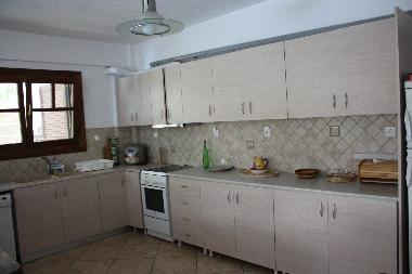 The kitchen area
