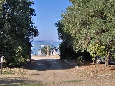 View of the sea from the gate of the property