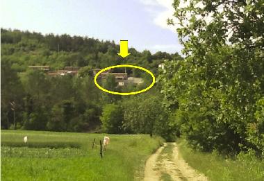 House seen from valley